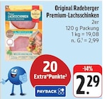 Premium-Lachsschinken im Angebot bei nah und gut in Bautzen Premium-Lachsschinken Angebote von Radeberger bei nah und gut Bautzen für 2,29 €