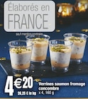 Verrines saumon fromage concombre dans le catalogue Carrefour