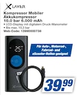 Kompressor Mobiler Akkukompressor 10.0 bar 6.000 mAh im Angebot bei expert in Oberhausen Kompressor Mobiler Akkukompressor 10.0 bar 6.000 mAh Angebote von XLayer bei expert Oberhausen für 39,99 €