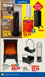 Promos Cheminée Électrique dans le catalogue "LE MOIS TOUJOURS PLUS" de Lidl Cheminée Électrique en promo dans le catalogue Lidl à la page 48