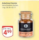 Gewürz im Angebot bei GLOBUS in Willich Gewürz Angebote von Ankerkraut bei GLOBUS Willich für 4,99 €