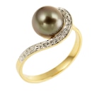 Bague en or rhodié diamant et perle de culture de Tahiti en promo chez E.Leclerc Bague en or rhodié diamant et perle de culture de Tahiti dans le catalogue E.Leclerc