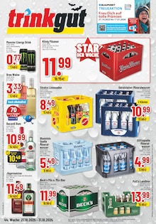Trinkgut Prospekt der KW 44  "Aktuelle Angebote" Aktueller Trinkgut Prospekt "Aktuelle Angebote" Seite 1 von 6 Seiten