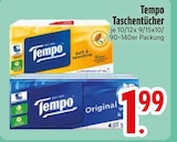 Taschentücher im EDEKA Prospekt Taschentücher von Tempo im aktuellen EDEKA Prospekt für 1,99 €