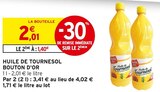Huile de Tournesol - Bouton d'Or en promo chez Intermarché Super Metz à 1,40 €