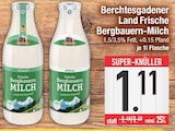 Frische Bergbauern-Milch von Berchtesgadener Land im aktuellen EDEKA Prospekt für 1,11 €