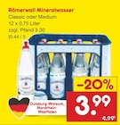 Aktuelles Mineralwasser Classic Angebot bei Netto Marken-Discount in Duisburg ab 3,99 €