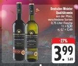 Kornfelder Qualitätswein Angebote von Deutsches Weintor bei EDEKA Altenburg für 3,99 €
