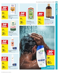 Prix et réduction Dove dans le prospectus Carrefour en cours Offre Dove dans le catalogue Carrefour du moment à la page 45