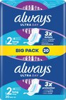 Binden im dm-drogerie markt Prospekt Ultra-Binden Day Long 2 mit Flügeln, Big Pack von always im aktuellen dm-drogerie markt Prospekt für 3,45 €