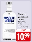 Vodka auch Citron im Angebot bei E center in Lahr Vodka auch Citron Angebote von Absolut bei E center Lahr für 10,99 €