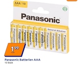 Batterien AAA im Action Prospekt Batterien AAA von Panasonic im aktuellen Action Prospekt für 1,99 €