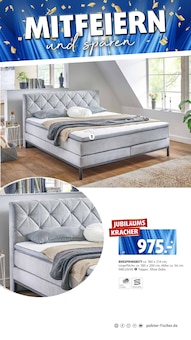 Bett im aktuellen Polstermöbel Fischer Prospekt (Regensburg) Bett im Polstermöbel Fischer Prospekt "JUBILÄUM" mit 27 Seiten (Regensburg)