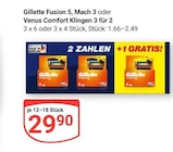 Fusion 5 Angebote von Gillette bei GLOBUS Nettetal für 29,90 €