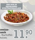 Schweinegulasch mit Kartoffelbrötchen Angebote bei E center Mannheim für 11,90 €