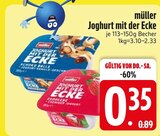 Joghurt mit der Ecke Angebote von müller bei EDEKA Landshut für 0,35 €