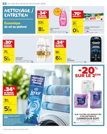 Promotion Lessive Liquide dans le prospectus Carrefour Market, valable du 18/11/2025 au 30/11/2025 Promo Lessive Liquide dans le catalogue Carrefour Market du moment à la page 10