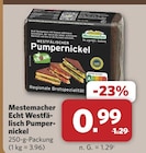 Echt Westfälisch Pumpernickel Angebote von Mestemacher bei combi Oldenburg für 0,99 €