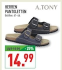 Herren Pantoletten Angebote von A. Tony bei Marktkauf Gladbeck für 14,99 €