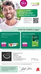 mea - meine apotheke Prospekt für Achern mit 4 Seiten mea - meine apotheke Prospekt für Achern: "Unsere August-Angebote", 4 Seiten, 01.08.2026 - 31.08.2026