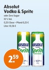 Vodka & Sprite oder Zero Sugar Angebote von Absolut bei Trink und Spare Oberhausen für 2,59 €