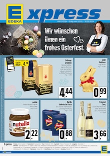 E xpress München Prospekt "EDEKA wünscht Ihnen ein frohes Osterfest." mit 4 Seiten