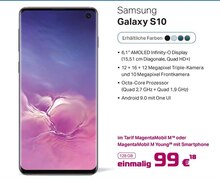 Galaxy S10 bei Telekom Partner Tönisvorst in Krefeld Galaxy S10 im Angebot bei Telekom Partner Tönisvorst Krefeld für 99,00 €