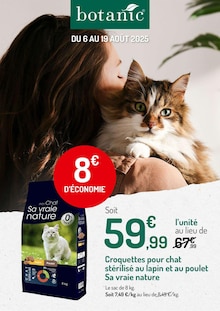 Prospectus Botanic à Cagnes-sur-Mer, "botanic", 1 page de promos valables du 06/08/2025 au 19/08/2025