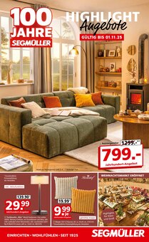 Aktueller Segmüller Weiterstadt Prospekt Segmüller Weiterstadt Prospekt "100 Jahre Segmüller - Highlight Angebote" mit 56 Seiten
