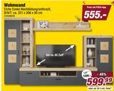 Wohnwand Eiche Evoke Nachbildung/anthrazit bei POCO im Prospekt  für 555,00 €