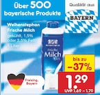 Weihenstephan im Netto Marken-Discount Prospekt Frische Milch von Weihenstephan im aktuellen Netto Marken-Discount Prospekt für 1,29 €