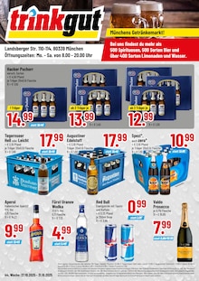 Aktueller Trinkgut Prospekt (München, 4 Seiten zum blättern Trinkgut Prospekt Münchens Getränkemarkt! mit 4 Seiten