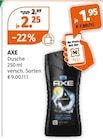 Dusche Angebote von AXE bei Müller Landshut für 1,95 €