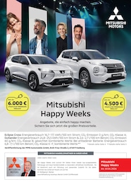 Mitsubishi Prospekt für Haßloch: "Mitsubishi Happy Weeks", 1 Seite, 16.03.2026 - 12.04.2026