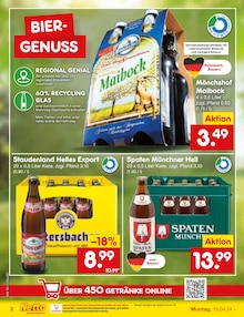 Bier im Netto Marken-Discount Prospekt "Aktuelle Angebote" mit 49 Seiten (Hof)