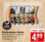 QUALITÄTS FLEISCHEREI Mecklenburger-Knacker bei famila Nordost im Güstrow Prospekt für 4,99 €