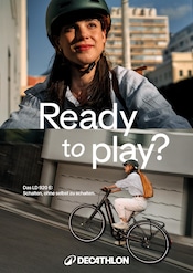 Aktueller DECATHLON Prospekt mit Fahrradbekleidung, "Ready to play?", Seite 1