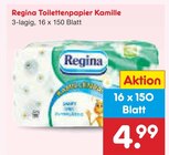 Toilettenpapier Kamille Angebote von Regina bei Netto Marken-Discount Regensburg für 4,99 €