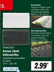 Lidl - Garten-/Anti- Unkrautvlies Angebot im Prospekt Garten-/Anti- Unkrautvlies bei Lidl im Prospekt "" für 2,99 €