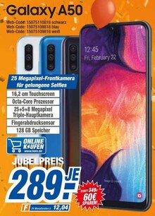 Galaxy A50 bei HEM expert in Schwäbisch Hall Galaxy A50 im Angebot bei HEM expert Schwäbisch Hall für 289,00 €