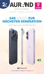 Aktueller Aurand Communications Prospekt, "SAG HALLO ZUR NÄCHSTEN GENERATION", mit Angeboten der Woche, gültig von 01.10.2025 bis 01.10.2025
