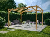 Pergola bois 3 x 4 m - Brico Dépôt à Dieppe Pergola bois 3 x 4 m en promo chez Brico Dépôt Dieppe à 119,00 €