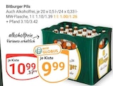 Aktuelle Bitburger Angebote bei GLOBUS in Gießen Aktuelles Pils Angebot bei GLOBUS in Gießen ab 9,99 €