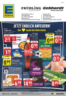 Coca Cola im aktuellen EDEKA Prospekt (Detmold) Coca Cola im EDEKA Prospekt "Aktuelle Angebote" mit 25 Seiten (Detmold)