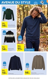 Prix et réduction Sweat Homme dans le prospectus Carrefour en cours Offre Sweat Homme dans le catalogue Carrefour du moment à la page 67
