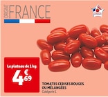 Promo TOMATES CERISES ROUGES OU MÉLANGÉES à 4,69 € dans le catalogue Auchan Supermarché à Cachan