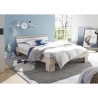 Futonbett Lyon Eiche Sonoma Nachbildung weiß Liegefläche B/L: ca. 140x200 cm Angebote bei POCO Ingolstadt für 249,99 €