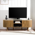 Meuble tv effet manguier/travert en promo chez B&M Toulouse à 109,99 €