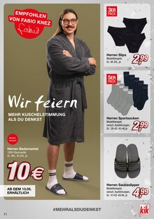 Herrenbekleidung im KiK Prospekt "Wir feiern" mit 30 Seiten (Bochum)