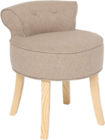 Tabouret d’appoint Firmin velours 46x49x58cm en promo chez Maxi Bazar Colombes à 49,99 €